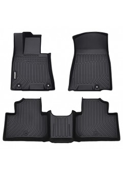 JDMON Floor Mats Compatible with 2022 2023 Genesis GV70, All Weather Floor Liner 2 Row Front & Rear Custom Fit Car Mat Black